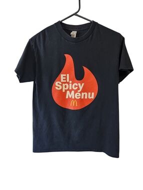 McDonald's El Spicy Menu Black Crew Tee